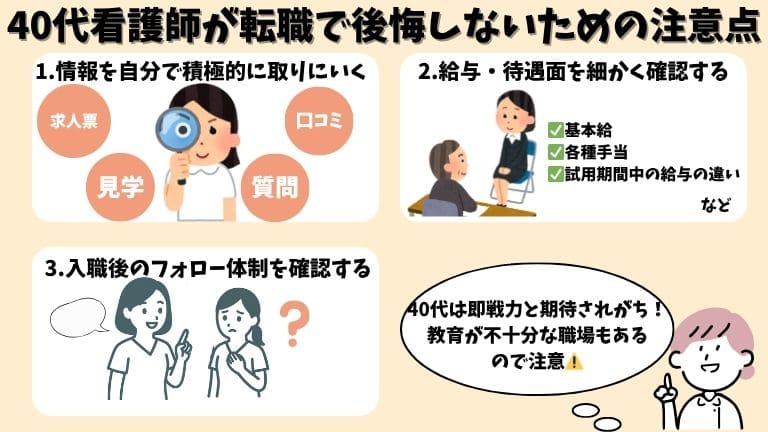 看護師　辞めたい　40代　転職　後悔