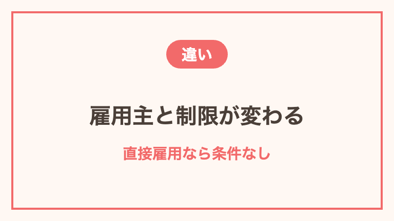 派遣・パート・直接雇用アルバイトの違い